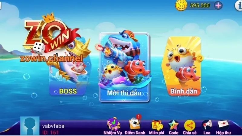 Các loại hình bắn cá Zowin hấp dẫn